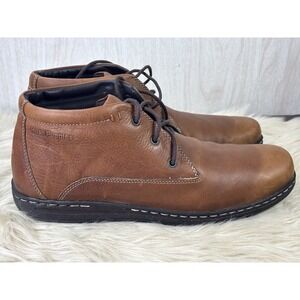 Hush Puppies Vice Victory Boots Mens 15M Brown Leather Chukka Comfort